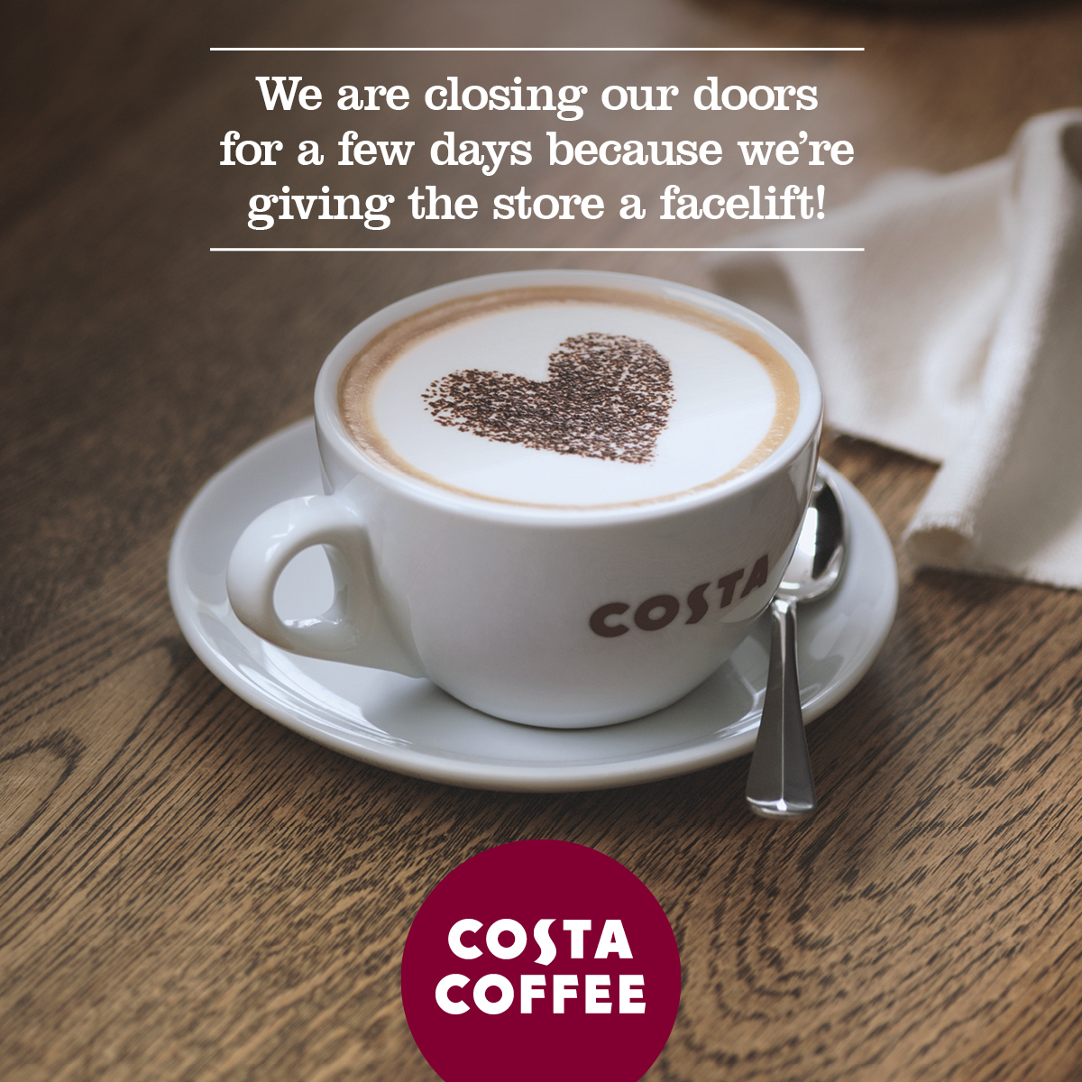 Thumbnail for Temporary Closure of Costa Coffee in the Check-in Hall