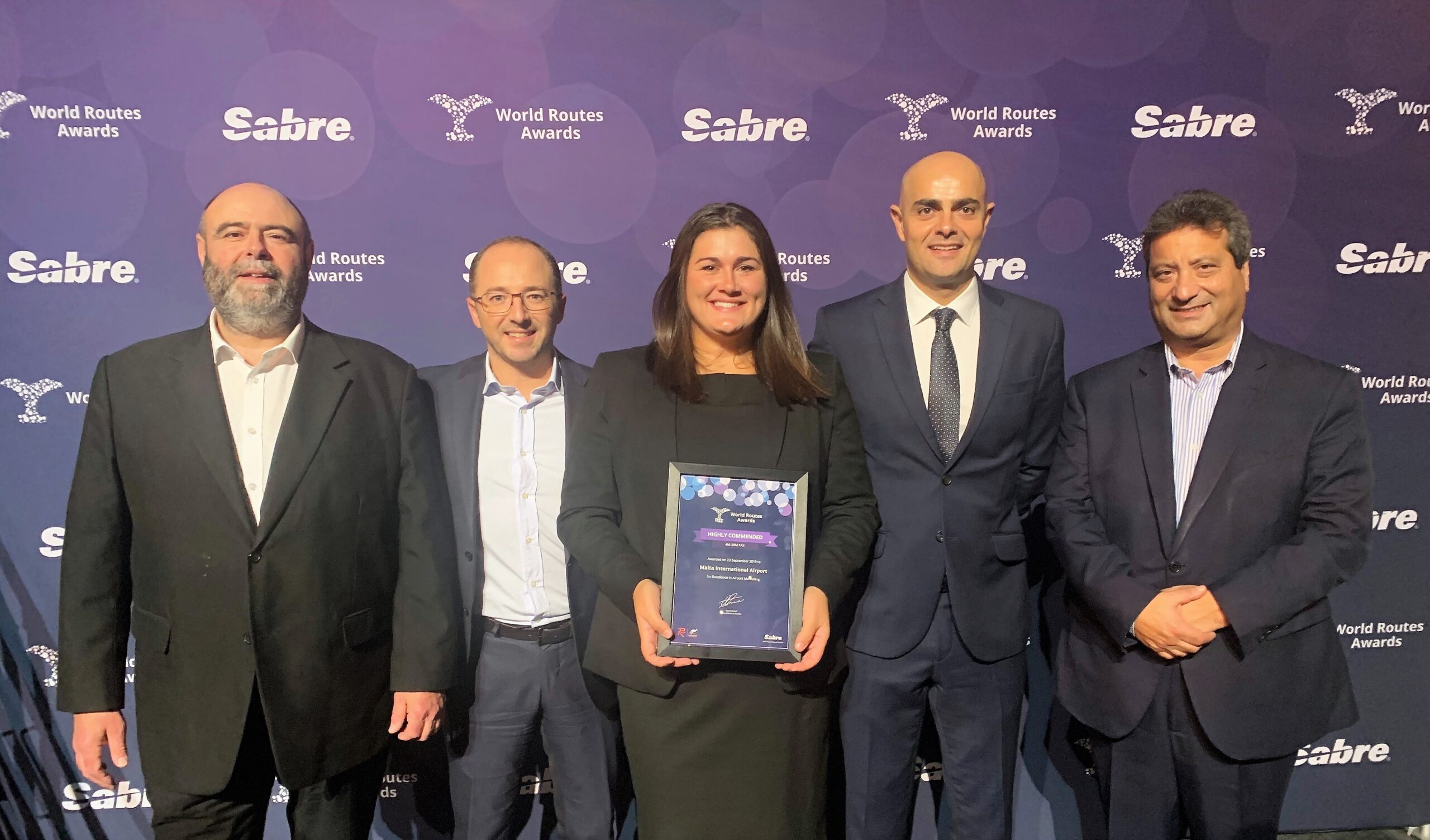 Thumbnail for Highly Commended for Malta Airport Team at Prestigious World Routes Awards 2019