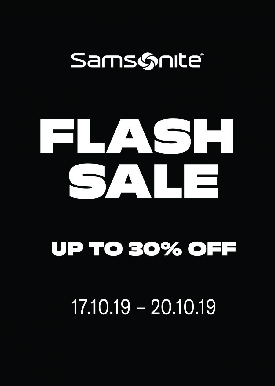 Thumbnail for The Samsonite Flash Sale is now ON!