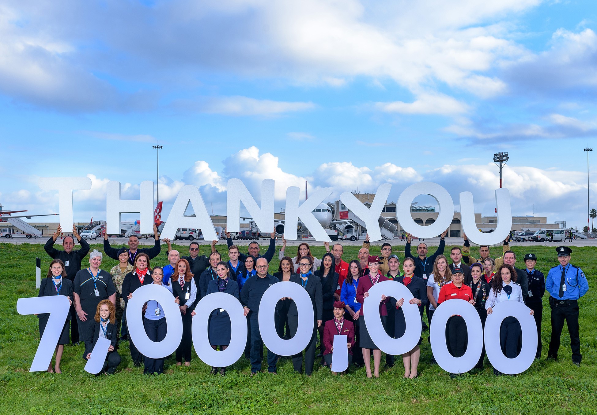 Thumbnail for Malta International Airport welcomes its 7 Millionth Passenger for 2019
