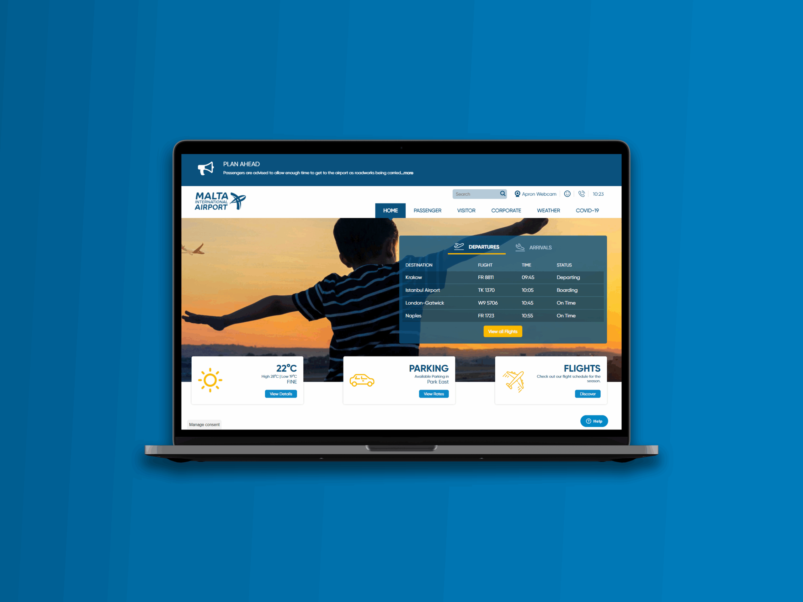 Thumbnail for Malta International Airport launches redesigned website homepage for a more seamless guest experience